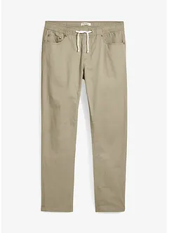 Strečové kalhoty bez zapínání,  Regular Fit, Straight, bonprix