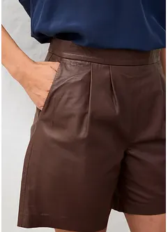 Kožené šortky z napa jehnětiny, bonprix