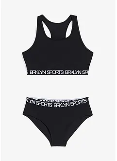 Sportovní bikiny s boxerským zadním dílem (2dílná souprava), bonprix