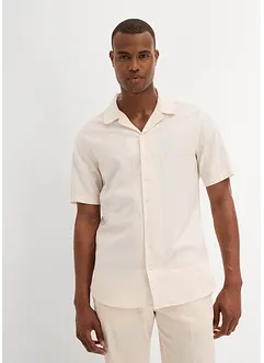 Košile s podílem lnu, krátký rukáv, bonprix