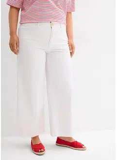 Džíny High Waist se širokými nohavicemi, cropped, bonprix