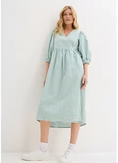 Zavinovací šaty ze strukturovaného materiálu, bonprix