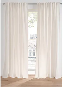 Závěs z recyklovaného polyesteru se vzhledem lnu (1 ks v balení), bonprix