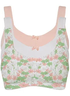 Podprsenka bez kostic, s bavlnou (3 ks v balení), bonprix