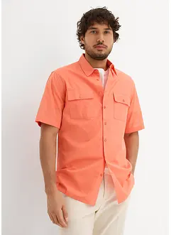 Košile z čisté bavlny, krátký rukáv, bonprix