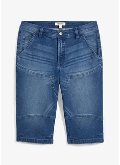 Dlouhé strečové džínové bermudy, Regular Fit, bonprix