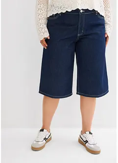 Džínové bermudy Mid Waist, Low Stretch, bonprix