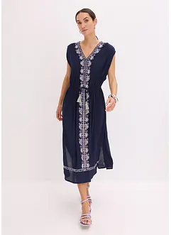 Boho midi šaty s výšivkou, bonprix