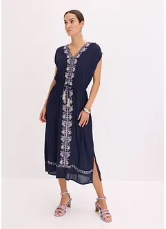 Boho midi šaty s výšivkou, bonprix