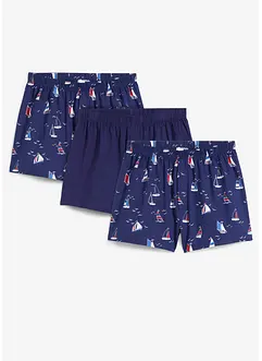 Žerzejové boxerky (3 ks v balení), bonprix