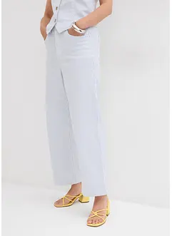 Džíny Wide Leg, High Waist, zkrácené, bonprix