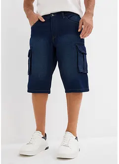 Dlouhé džínové cargo bermudy, Relaxed Fit, bonprix