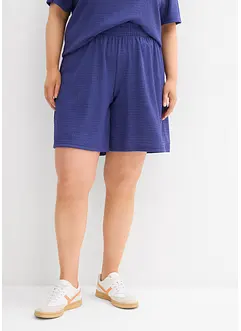 Šortky bez zapínání, z krepu s efektem stromové kůry, bonprix