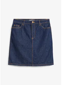 Džínová sukně Mid Waist, Low Stretch, bonprix