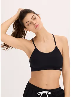 Bezešvý podprsenkový top Feel Comfort, s vykrojenými zády, bonprix