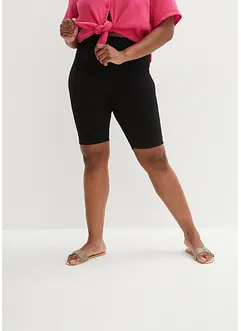 Krátké legíny z žebrovaného žerzeje, High Waist, bonprix