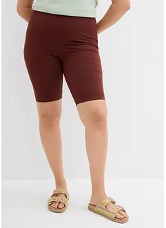 Krátké legíny z žebrovaného žerzeje, High Waist, bonprix