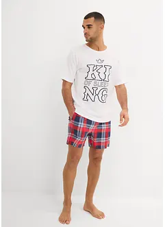 Krátké pyžamo z čisté bavlny, krátký rukáv, bonprix