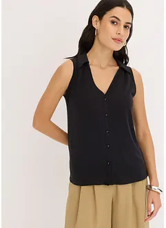 Pólo top z viskózového piké, bonprix