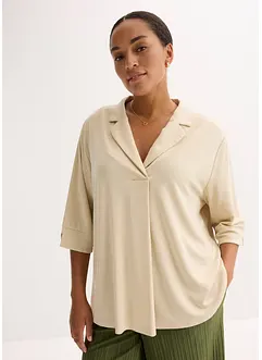 Tunikové triko ze splývavého viskózového piké, bonprix