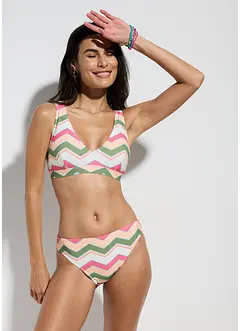 Bikiny s podprsenkovým topem, s výstřihem do V (2dílná souprava), bonprix