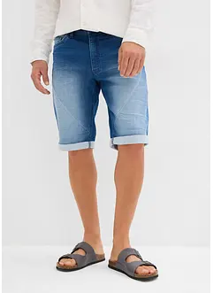 Bermudy z džínové teplákoviny, Relaxed Fit, bonprix