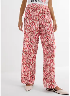 Kalhoty bez zapínání, ze strukturovaného krepu, bonprix