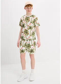 Triko a kraťasy z piké z organické bavlny (2dílná souprava), bonprix