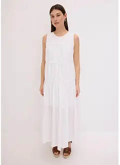 Dlouhé šaty s nařasením, z bavlny, bonprix