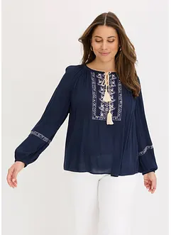 Oversize halenka s výšivkou, bonprix