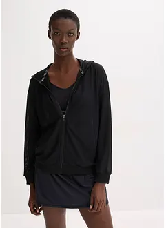 Průhledná sportovní bunda ze síťoviny, oversize, bonprix