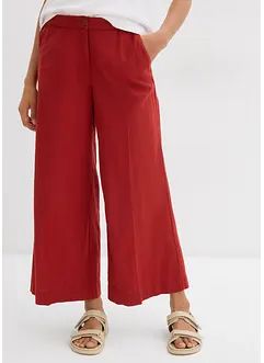 Culotte kalhoty s elastickým pasem, z viskózové směsi, bonprix