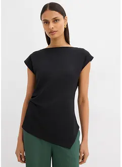 Asymetrický top z pohodlného materiálu scuba, bonprix
