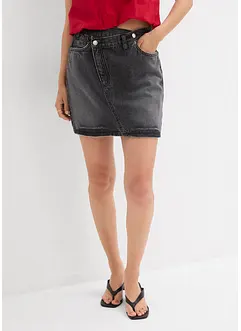 Džínová sukně s asymetrickým pasem, bonprix
