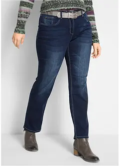 Straight džíny Mid Waist, se strečem, bonprix