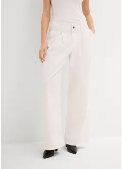 Džíny Wide Leg, Low Waist, nízký podíl streče, bonprix