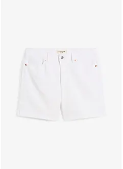 Džínové bermudy Mid Waist, Low Stretch, bonprix