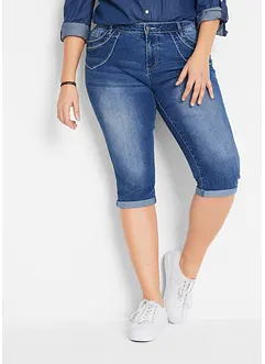 Džíny Straight Mid Waist, cropped, bonprix