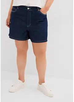 Džínové šortky, High Waist, Low Stretch, bonprix