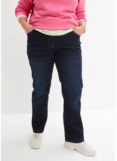 Džíny Straight, Mid Waist, pohodlný pas, bonprix