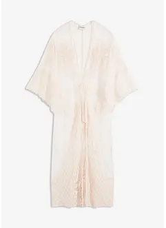 Transparentní plážové kimono s krajkou, bonprix