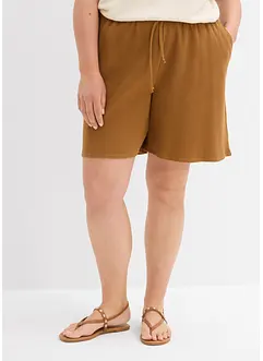 Strukturované šortky z čisté bavlny, bonprix