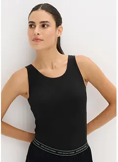 Bezešvý dlouhý top z žebrovaného materiálu, bonprix