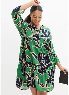 Tunikové šaty ze splývavé viskózy, bonprix