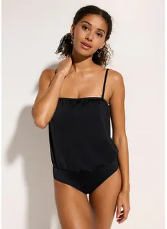 Bandeau jednodílné plavky s odnímatelnými ramínky, bonprix