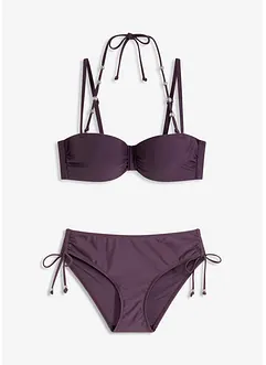 Balkonetové bikiny (2dílná souprava), s dalším ramínkem za krk, bonprix