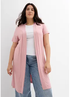 Úpletový kabátek z jemné viskózy, poloviční rukáv, bonprix