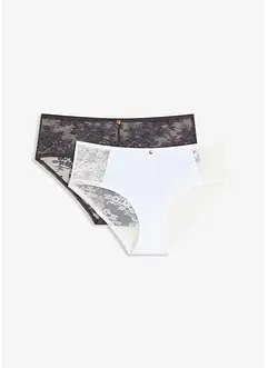 Bokové kalhotky s krajkou (2 ks v balení), bonprix