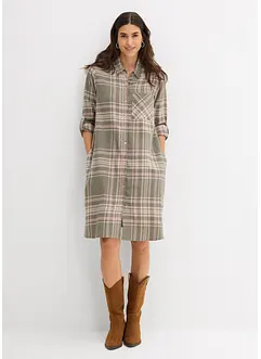 Košilové šaty z čisté bavlny, bonprix