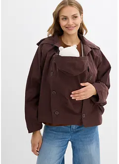 Těhotenská pelerínová bunda 3 v 1 se vsadkou pro miminko, bonprix